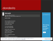 Tablet Screenshot of dondesta.wordpress.com