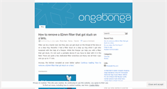 Desktop Screenshot of ongabonga.wordpress.com