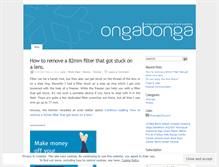 Tablet Screenshot of ongabonga.wordpress.com