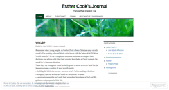 Desktop Screenshot of esthercooksjournal.wordpress.com