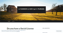 Desktop Screenshot of farmgirlpurses.wordpress.com
