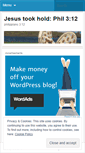 Mobile Screenshot of jesustookhold.wordpress.com