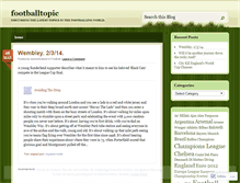 Tablet Screenshot of footballtopic.wordpress.com