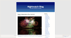 Desktop Screenshot of nightwatch1.wordpress.com