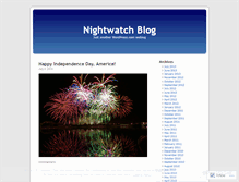 Tablet Screenshot of nightwatch1.wordpress.com