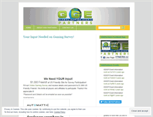 Tablet Screenshot of ggepartners.wordpress.com
