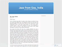 Tablet Screenshot of jazzgoa.wordpress.com