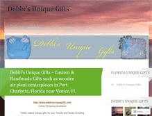 Tablet Screenshot of debbisuniquegifts.wordpress.com