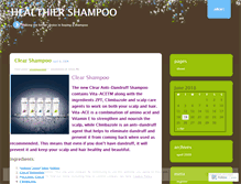 Tablet Screenshot of healthiershampoo.wordpress.com