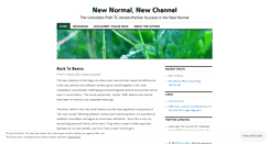 Desktop Screenshot of newnormalnewchannel.wordpress.com