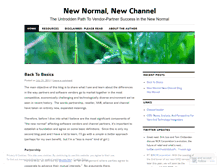 Tablet Screenshot of newnormalnewchannel.wordpress.com