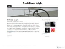 Tablet Screenshot of foodflowerstyle.wordpress.com