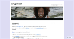 Desktop Screenshot of curlygirlsrock.wordpress.com