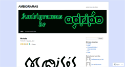 Desktop Screenshot of ambigramas.wordpress.com