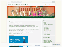 Tablet Screenshot of journeysinink.wordpress.com