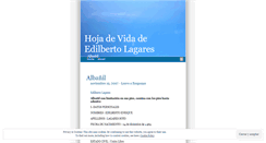 Desktop Screenshot of edilbertolagares.wordpress.com