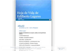 Tablet Screenshot of edilbertolagares.wordpress.com