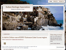 Tablet Screenshot of italianheritageclub.wordpress.com