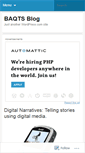 Mobile Screenshot of baqts.wordpress.com