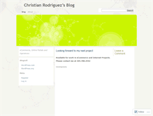 Tablet Screenshot of christianrodriguez.wordpress.com