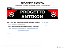 Tablet Screenshot of progettoantikom.wordpress.com