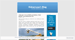 Desktop Screenshot of kidcarsusa.wordpress.com