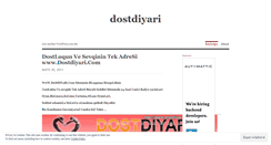 Desktop Screenshot of dostdiyari.wordpress.com