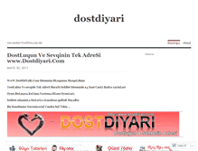 Tablet Screenshot of dostdiyari.wordpress.com