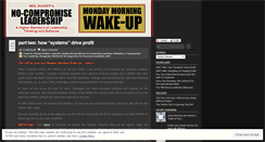 Desktop Screenshot of nocompromiseleadership.wordpress.com