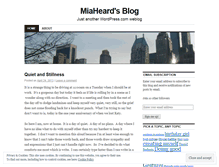 Tablet Screenshot of miaheard.wordpress.com