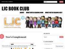 Tablet Screenshot of ljcbookclub.wordpress.com