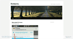Desktop Screenshot of duskpony.wordpress.com