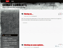 Tablet Screenshot of climatecomments.wordpress.com