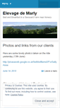 Mobile Screenshot of elevagedemarly.wordpress.com