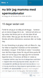 Mobile Screenshot of mammamedspermadonator.wordpress.com
