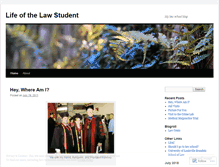 Tablet Screenshot of lifeofthelawstudent.wordpress.com