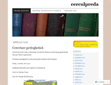 Tablet Screenshot of cerculpreda.wordpress.com