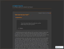 Tablet Screenshot of ahigherground.wordpress.com