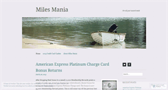 Desktop Screenshot of milesmania.wordpress.com