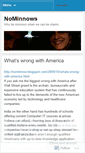 Mobile Screenshot of nominnows.wordpress.com