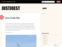 Tablet Screenshot of justjoest.wordpress.com