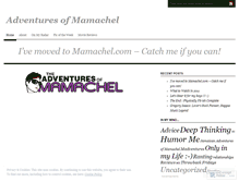 Tablet Screenshot of mamachel.wordpress.com