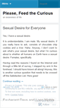 Mobile Screenshot of feedthecurious.wordpress.com