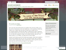 Tablet Screenshot of magicalforest.wordpress.com