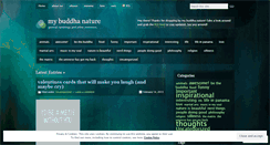 Desktop Screenshot of mybuddhanature.wordpress.com