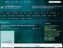 Tablet Screenshot of mybuddhanature.wordpress.com