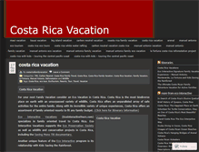 Tablet Screenshot of costaricavacation.wordpress.com