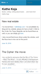 Mobile Screenshot of koja.wordpress.com