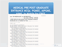 Tablet Screenshot of medicalmcq.wordpress.com