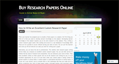 Desktop Screenshot of buyresearchpapers.wordpress.com